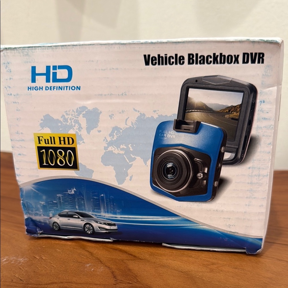 NIB HD Vehicle Blackbox DVR Dashcam- Blue